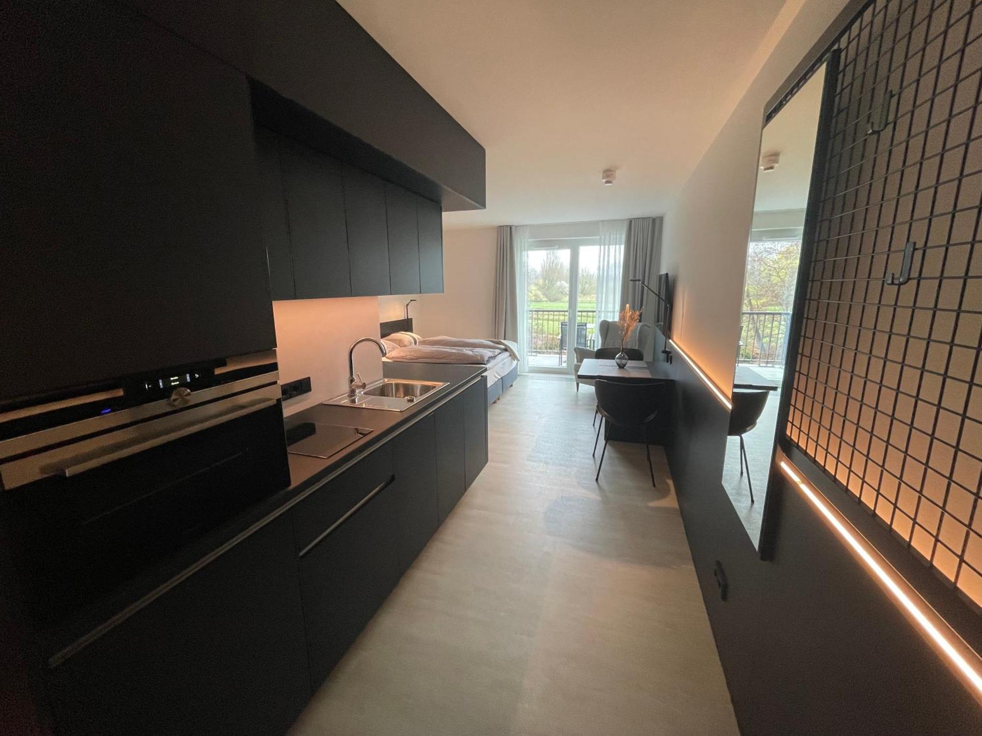 Hotelapartment Ueberwasser Mit Sauna Und Fitness Cuxhaven Bagian luar foto
